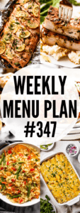 weekly menu plan 347 collage image