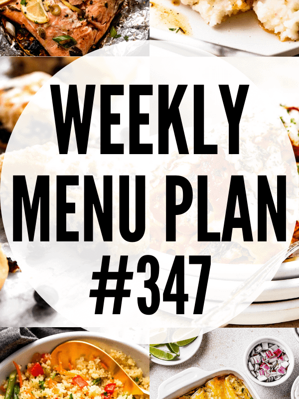 weekly menu plan 347 collage image