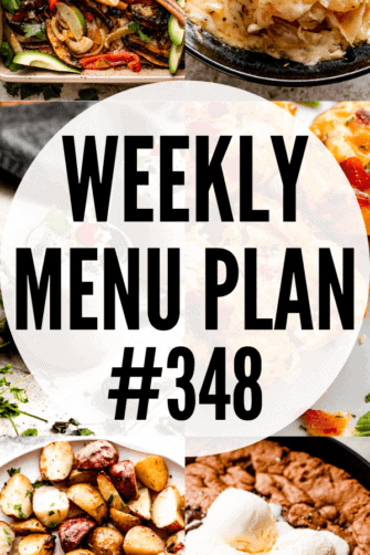 weekly menu plan 348 collage image