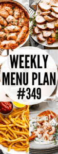 weekly menu plan 349 collage image