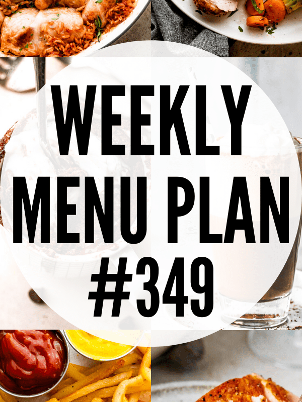 weekly menu plan 349 collage image