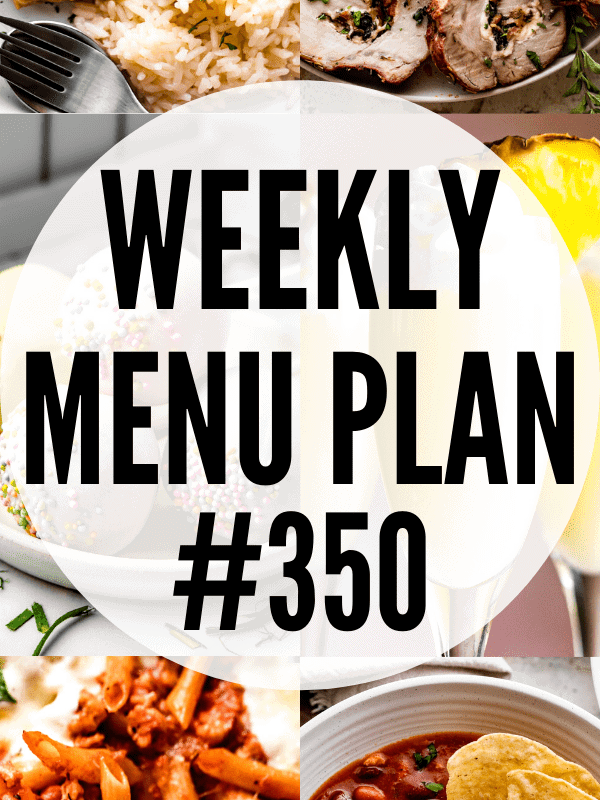 WEEKLY MENU PLAN (#350) collage hero image