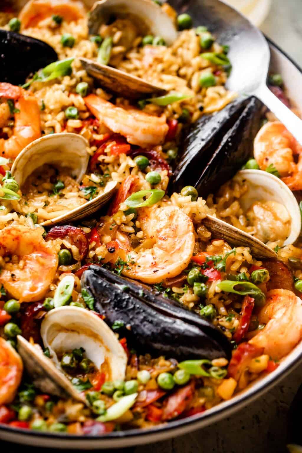 Spanish Seafood Paella Recipe | Diethood