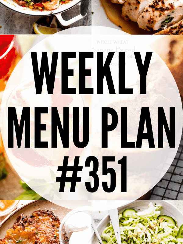 WEEKLY MENU PLAN (#351) collage hero image