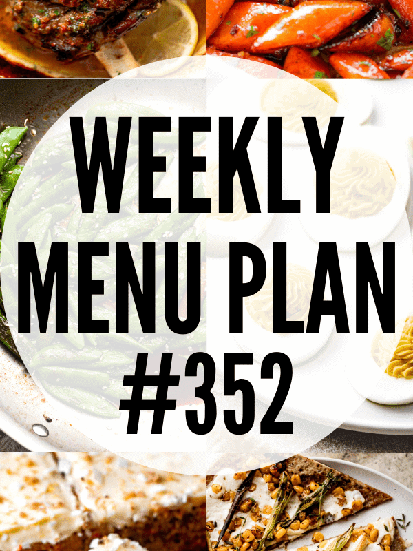 WEEKLY MENU PLAN (#352) collage hero image