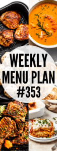 WEEKLY MENU PLAN (#353) collage hero image