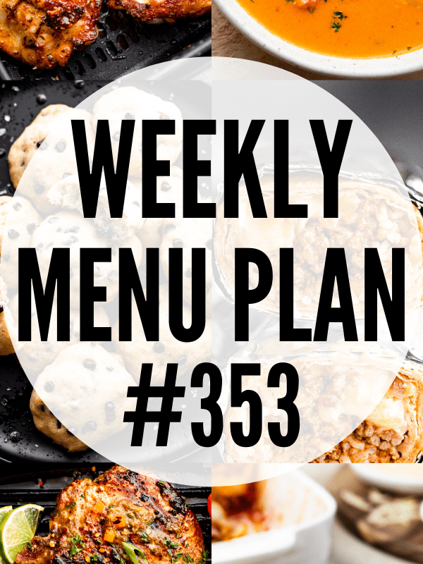 WEEKLY MENU PLAN (#353) collage hero image