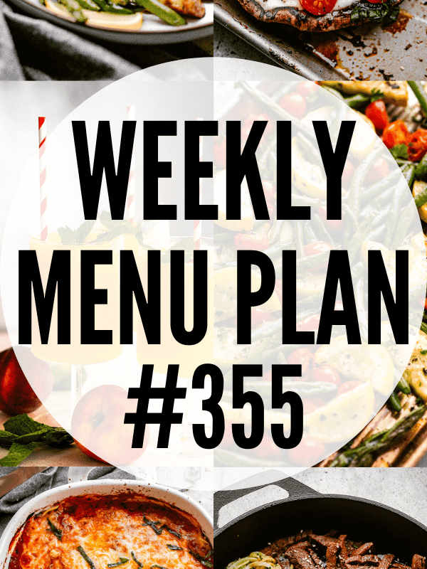 WEEKLY MENU PLAN (#355) collage hero image