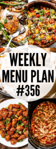 WEEKLY MENU PLAN (#356) collage hero image