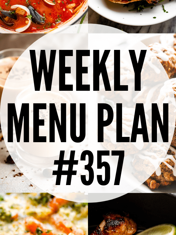 WEEKLY MENU PLAN (#357) collage hero image