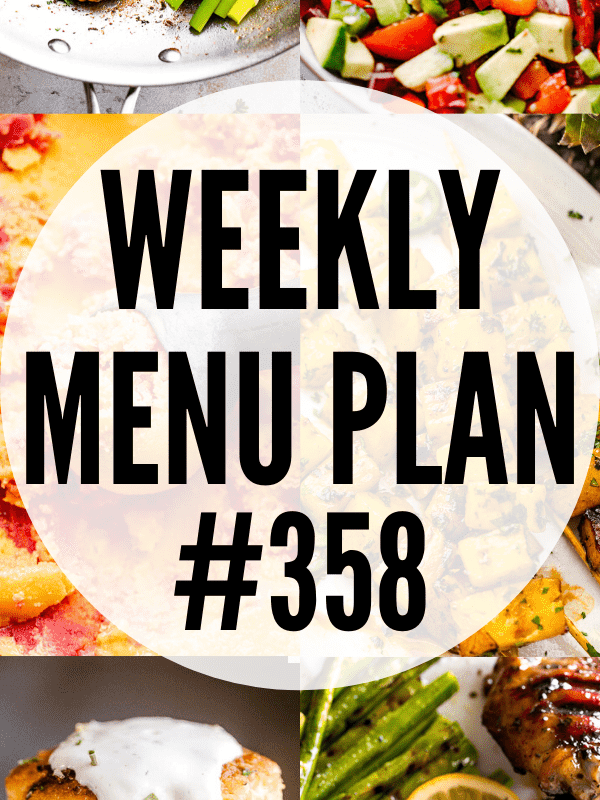 WEEKLY MENU PLAN (#358) collage hero image