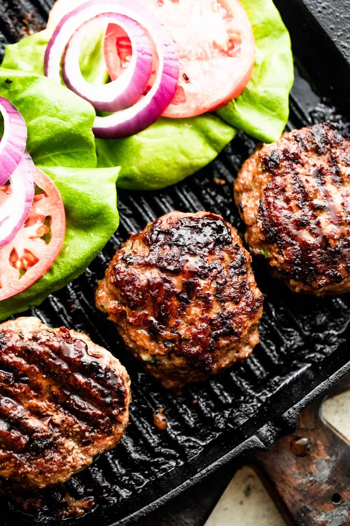 Juicy Grilled Turkey Burgers