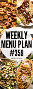 WEEKLY MENU PLAN (#359) collage hero image