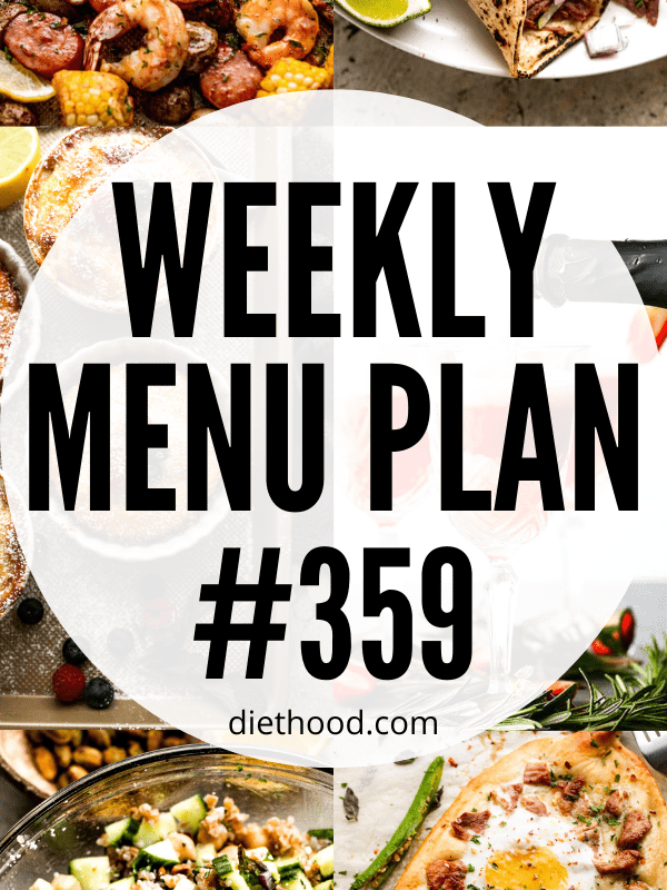 WEEKLY MENU PLAN (#359) collage hero image