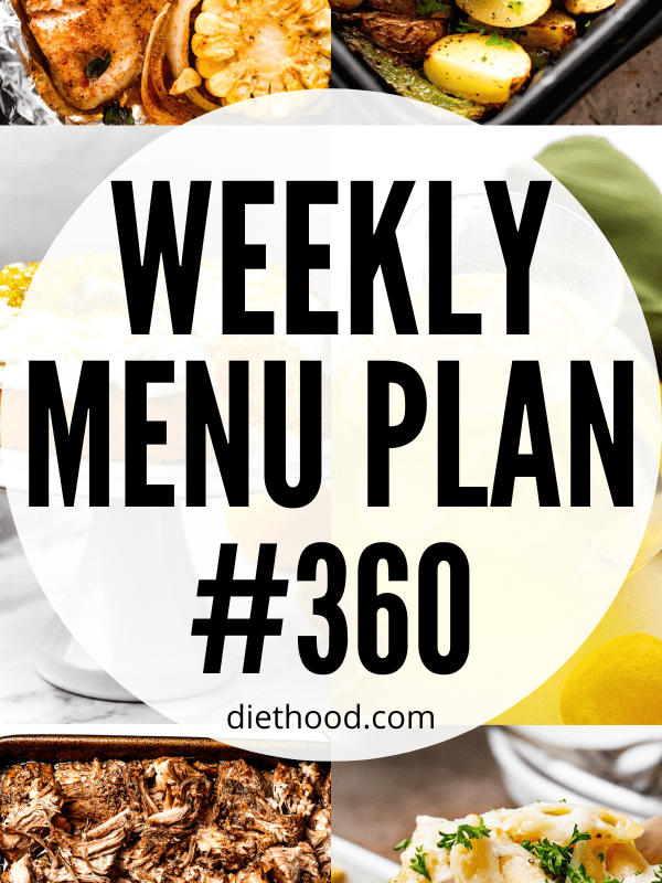 WEEKLY MENU PLAN (#360) collage hero image