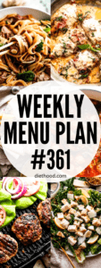 WEEKLY MENU PLAN (#361) collage hero image