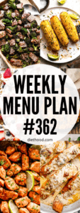 WEEKLY MENU PLAN (#362) collage hero image