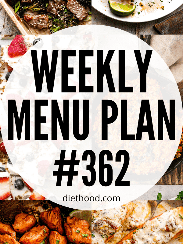 WEEKLY MENU PLAN (#362) collage hero image