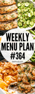 WEEKLY MENU PLAN (#364) collage hero image