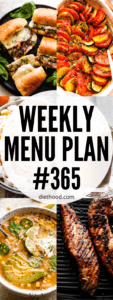 WEEKLY MENU PLAN (#365) collage hero image