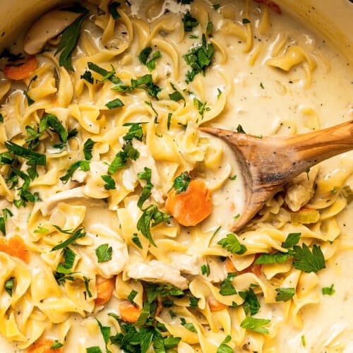 Creamy Chicken Noodle Soup | Diethood