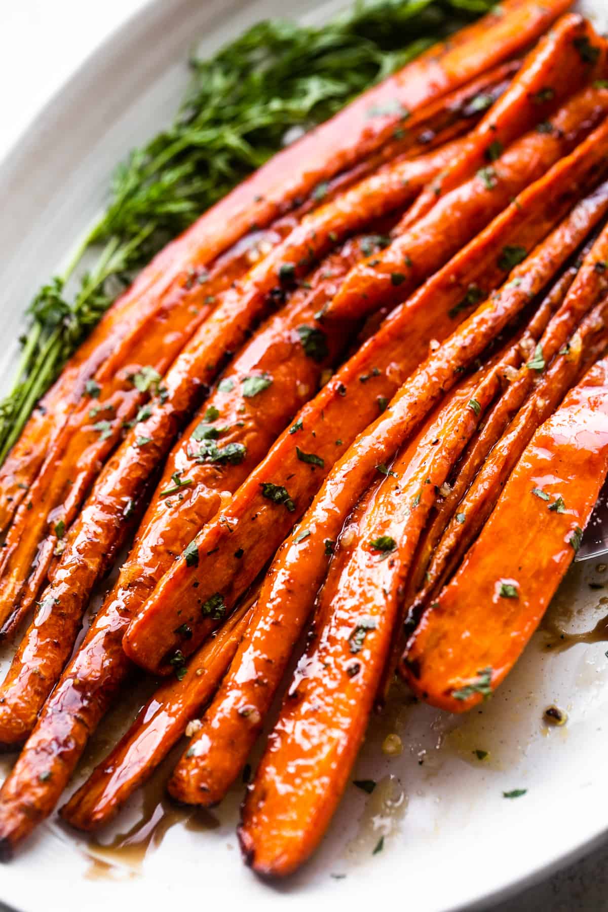 Air Fryer Carrots with Honey Balsamic Glaze