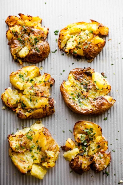 Smashed Potatoes in the Air Fryer | Diethood