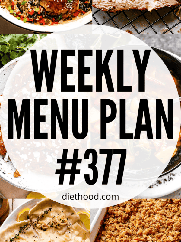 WEEKLY MENU PLAN (#377) collage hero image