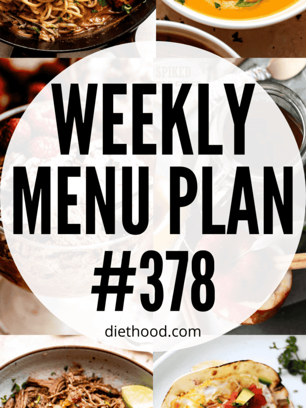 WEEKLY MENU PLAN (#378) collage