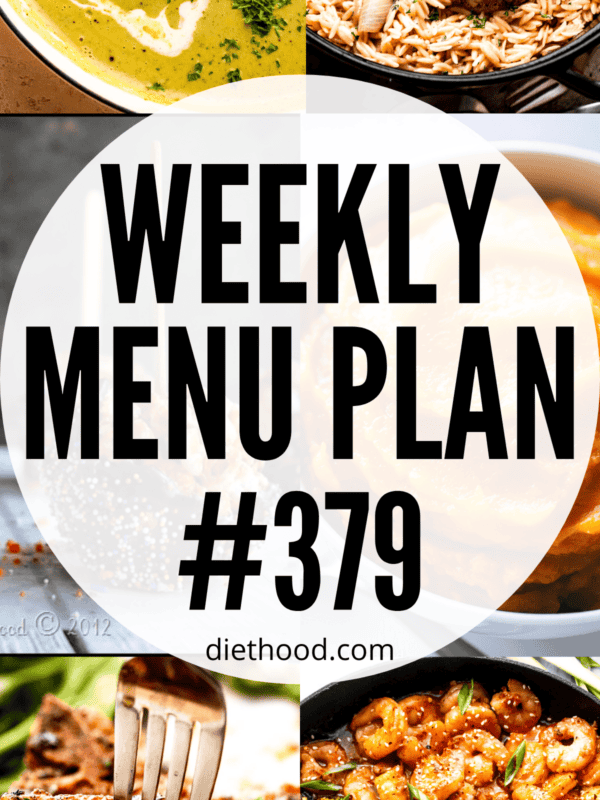 WEEKLY MENU PLAN (#379) collage