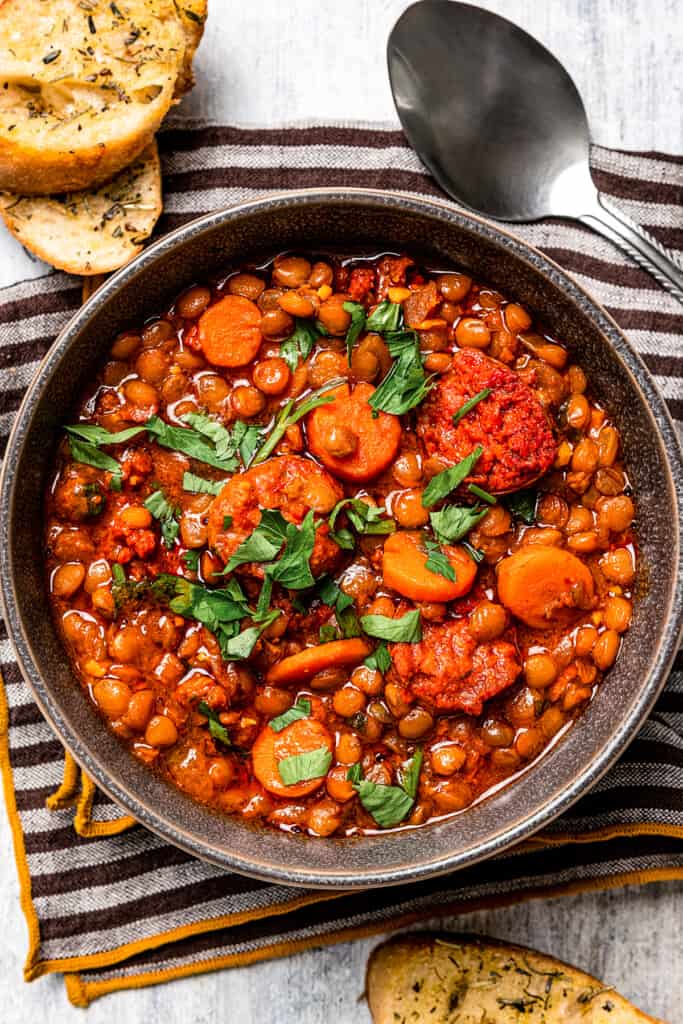 Lentil and Chorizo Soup | Diethood