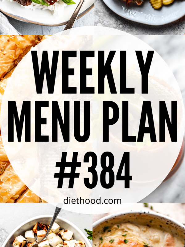 WEEKLY MENU PLAN (#384) collage