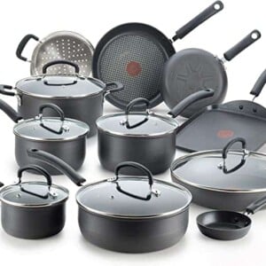 T-fal Ultimate Hard Anodized Nonstick 17 Piece Cookware Set