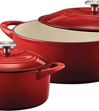 Enameled Cast Iron Covered Dutch Oven Combo