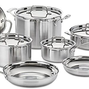 Stainless Steel 12-Piece Cookware Set