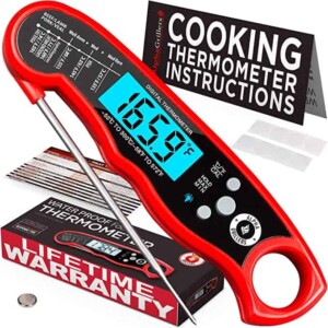 Red instant read thermometer