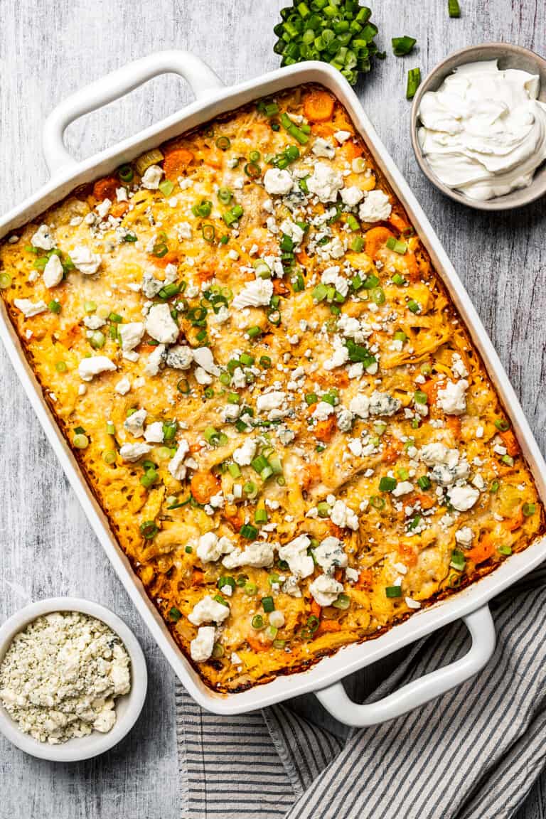 Buffalo Chicken and Rice Casserole Diethood