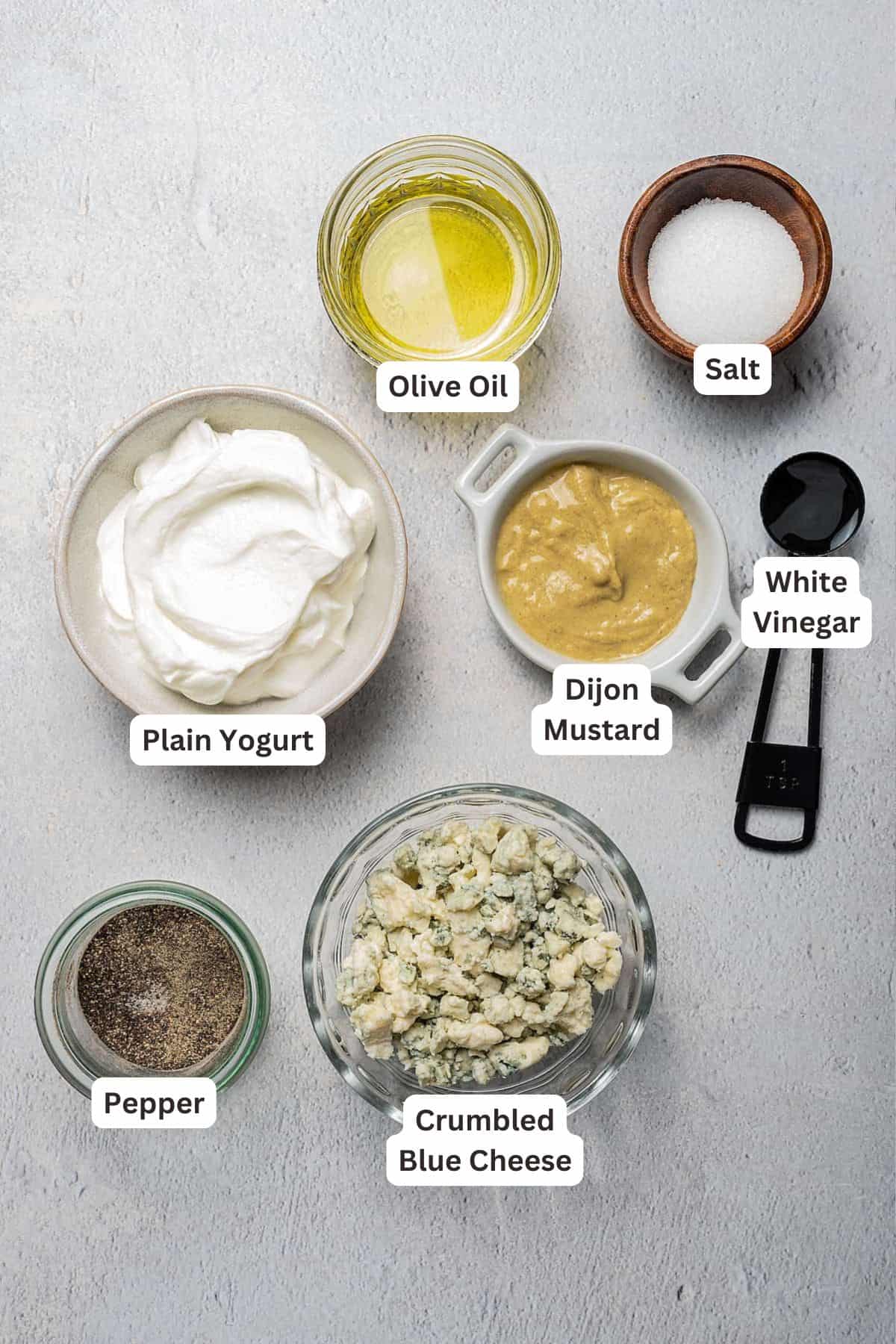 Ingredients for Cobb Salad.