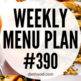 WEEKLY MENU PLAN (#390) six pictures collage