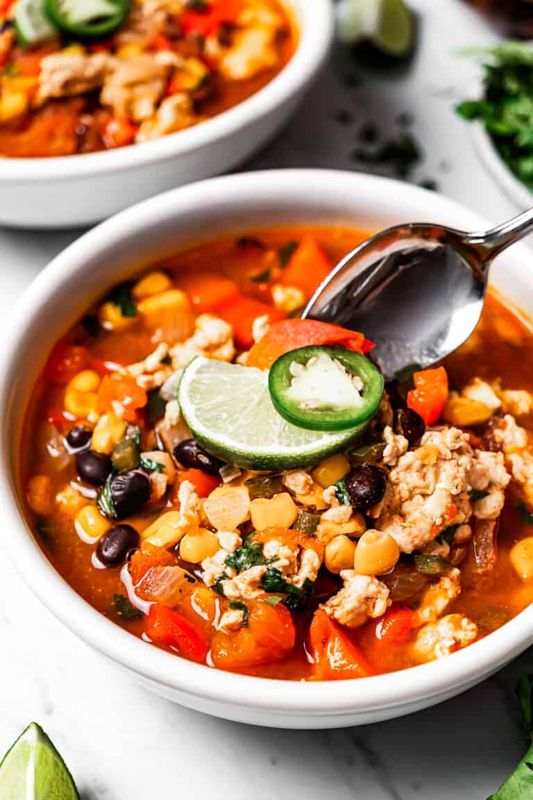 Easy Chicken Taco Soup Recipe | Diethood