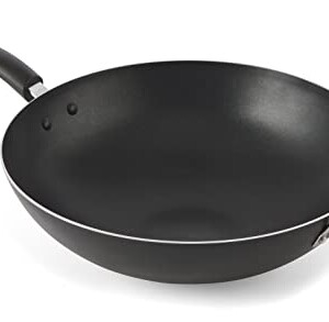 T-fal A80789 Specialty Nonstick Dishwasher Safe Oven Safe PFOA-Free Jumbo Wok Cookware