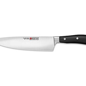 WÜSTHOF CLASSIC IKON 8 Inch Chef’s Knife | Full-Tang Half Bolster 8" Cook’s Knife | Precision Forged High-Carbon Stainless Steel German Made Chef’s Knife – Model