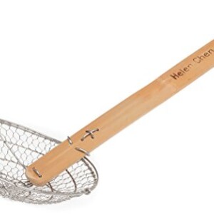 Helen Chen’s Asian Kitchen Stainless Steel Spider Strainer with Natural Bamboo Handle