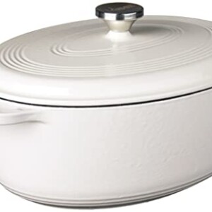 Lodge EC7OD13 Enameled Cast Iron Oval Dutch Oven