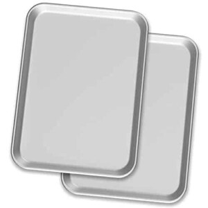 Bakeware Set – 2 Aluminum Sheet Pan – Half Size (13" x 18") – for Commercial or Home Use. Non Toxic