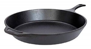 Lodge 15 Inch Pre Seasoned Cast Iron Skillet. XL Classic Cast Iron Skillet for Family Size Meals