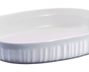 Corning Ware "French White" (1.5 Qt.) Oval Casserole Baking Dish (F-6-B)