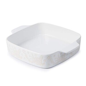 Wisenvoy Baking Dish Ceramic Brownie Pan 9x9 Baking Pan Casserole Dish Lasagna Pan Square Rose Dish Pan Bakeware Sets