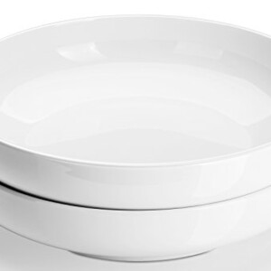 DOWAN 10 Inches/2 Quarts Porcelain Pasta/Salad Serving Bowls- Set of 2