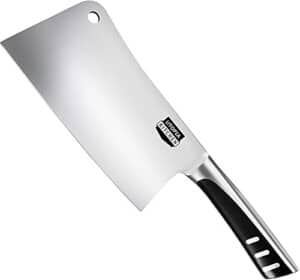Utopia Kitchen 7 Inches Cleaver Knife Chopper Butcher Knife Stainless Steel for Home Kitchen and Restaurant